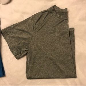 Lot of two boys shirts—gray and turquoise